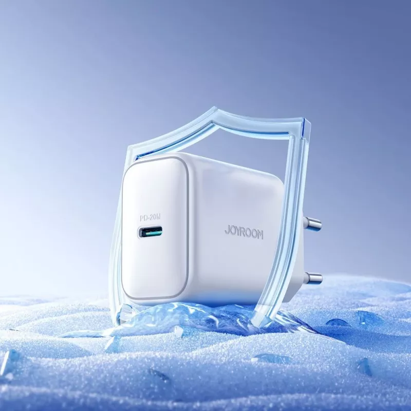 JOYROOM JR-TCF20 20W USB-C Ładowarka sieciowa z przewodem USB-C na USB-C (1m)