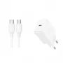 JOYROOM JR-TCF20 20W USB-C Ładowarka sieciowa z przewodem USB-C na USB-C (1m)