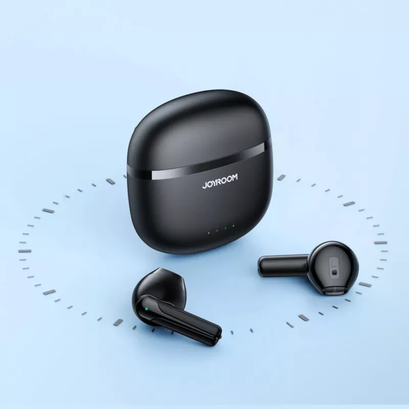 JOYROOM JR-TL11 True Wireless słuchawki douszne z ENC, odpornością IPX4, Bluetooth 5.3, sterowaniem dotykowym, czarne