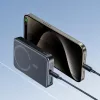 JOYROOM JR-W020 20W 10000mAh MagSafe Power Bank z kablem USB-C na USB-C 0,25 m - Czarny