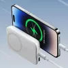 Joyroom JR-W020 20W Mini Magnetyczna Bezprzewodowa Power Bank 10000mAh Biały z kablem USB na Type-C 0,25m