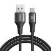 Joyroom Light-Speed Series USB-A do USB-C Kabel, 100W, 1.2m, Czarny (S-A25)