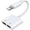 Joyroom Lightning na 2x Lightning Audio i Ładowania Rozdzielacz Adapter Biały (S-Y104)