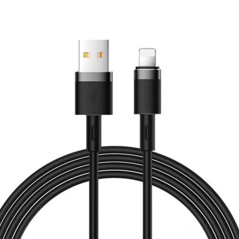Joyroom Lightning do USB-A Kabel 2.4A 1.2m Czarny (S-1224N2)