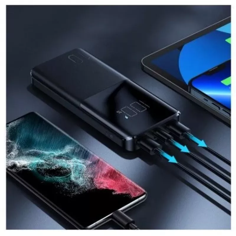 Joyroom Powerbank 15W 10000mAh PD QC3.0 AFC Czarny (JR-T013)
