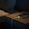 JOYROOM S-A53 USB-A na USB-C kabel ze świecącą końcówką 1,2 m Beżowy