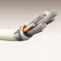 JOYROOM S-A53 USB-A na USB-C kabel ze świecącą końcówką 1,2 m Beżowy