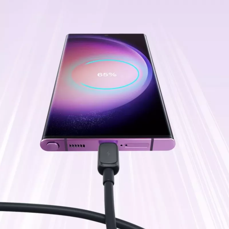 JOYROOM S-AC027A141B 1,2 m USB-A do Lightning, kabel pleciony, czarny
