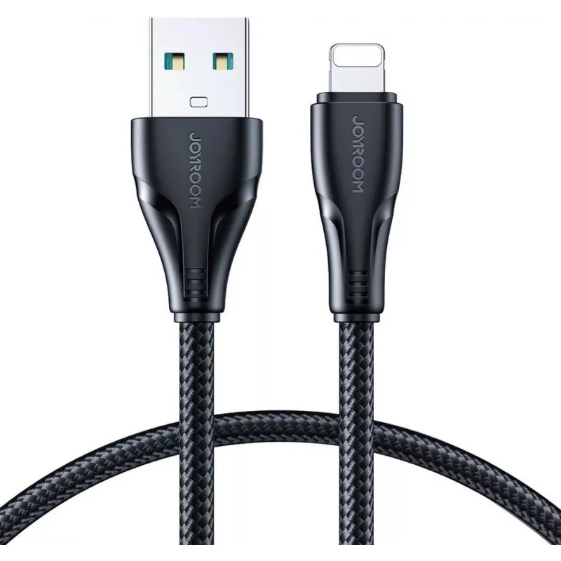 JOYROOM S-UL012A11 USB-A do Lightning Przewód pleciony 1,2 m czarny