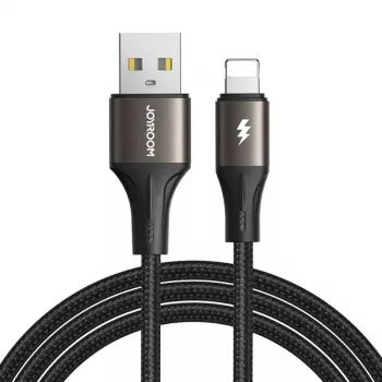 Joyroom SA25-AL3 USB-A do Lightning Kabel 1.2m Czarny 3A Ładowanie i Synchronizacja Danych