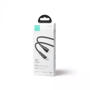Joyroom Surpass Series USB-C do Lightning Szybkie Ładowanie i Kabel do Danych 20W PD, 1.2m, Czarny (S-CL020A11)