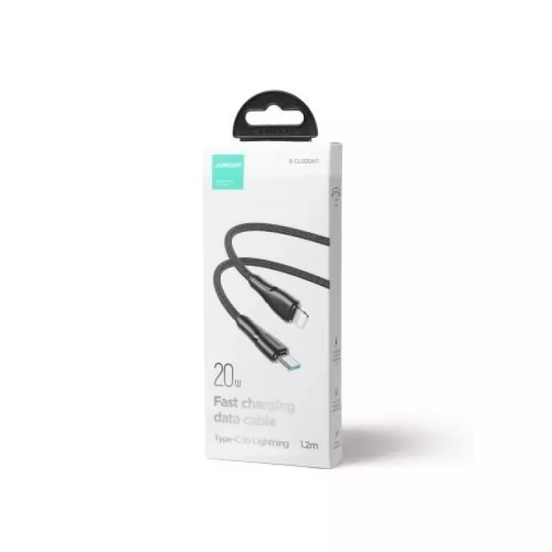 Joyroom Surpass Series USB-C do Lightning Szybkie Ładowanie i Kabel do Danych 20W PD, 1.2m, Czarny (S-CL020A11)