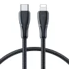 Joyroom Surpass Series USB-C do Lightning Szybkie Ładowanie i Kabel do Danych 20W PD, 1.2m, Czarny (S-CL020A11)
