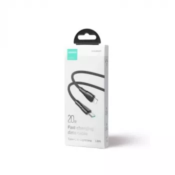 Joyroom Surpass Series USB-C do Lightning Szybkie Ładowanie i Kabel do Danych 20W PD, 1.2m, Czarny (S-CL020A11)