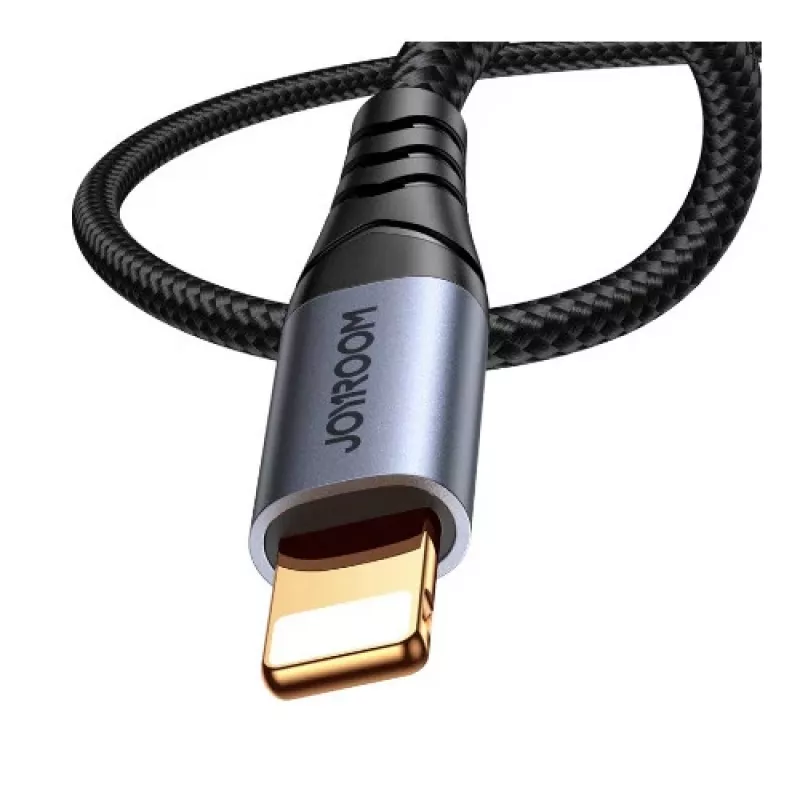 JOYROOM SY-A06 Lightning do 3.5mm Audio Converter Cable, 1.2m, Czarny