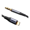 JOYROOM SY-A06 Lightning do 3.5mm Audio Converter Cable, 1.2m, Czarny