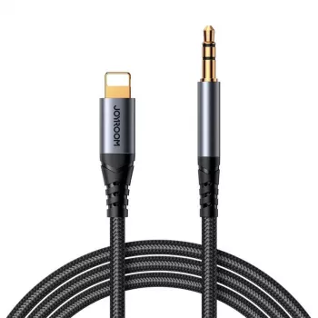 JOYROOM SY-A06 Lightning do 3.5mm Audio Converter Cable, 1.2m, Czarny