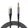JOYROOM SY-A06 Lightning do 3.5mm Audio Converter Cable, 1.2m, Czarny