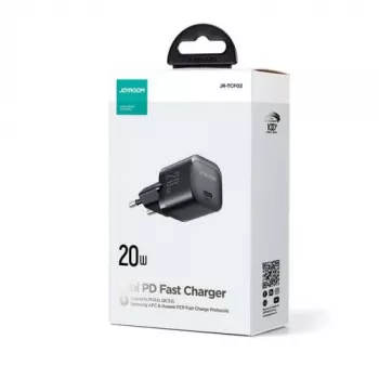 Joyroom Travel Charger Mini Type-C, PD 20W, Czarny (JR-TCF02)