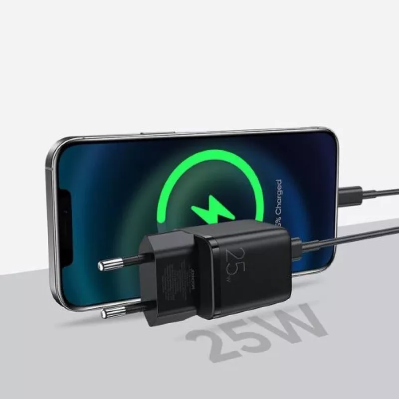 Joyroom Travel Charger Mini Type-C, PPS, PD 25W, Czarny EU (L-P251)