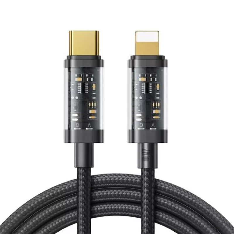 Joyroom Type-C do Lightning A10 Series Szybki Kabel Ładujący PD 20W, 1.2m, Czarny (S-CL020A12)