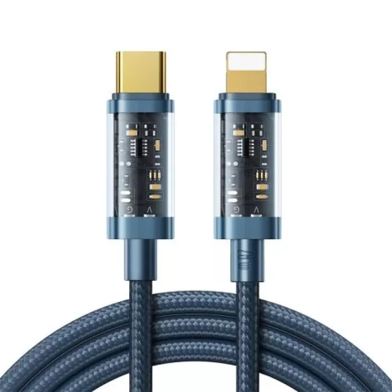 Joyroom Type-C do Lightning A10 Series Szybki Kabel Ładujący PD 20W, 1,2m, Niebieski (S-CL020A12)