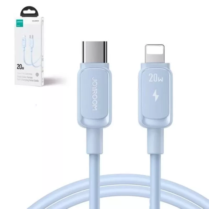 Przewód Joyroom Type-C na Lightning, seria Multi-Color A14, 20W, 480Mbps, 1,2m, niebieski (S-CL020A11BL)