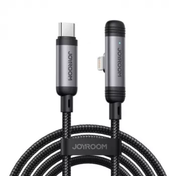 JOYROOM Type-C do Lightning EnjoyX Series Kabel 90° A56, 30W, 480Mbps, 1.2m, Czarny (S-A56)
