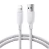 Joyroom USB-A do Lightning Kabel Seria Multi-Color A14, 480 Mb/s, 3A, 1,2m, Biały (SA34-AL3)