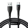 JOYROOM USB-A do USB-C Kabel Seria Starry, 480 Mbps, 3A, 1m, Czarny (SA32-AC3)