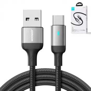 JOYROOM USB-A do USB-C kabel danych, 3A, 1,2 m, czarny (S-UC027A10)