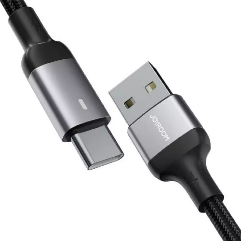 JOYROOM USB-A do USB-C kabel danych, 3A, 1,2 m, czarny (S-UC027A10)
