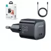 Joyroom USB-C 20W PD Mini Charger z kablem USB-C na Lightning - Czarny
