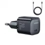Joyroom USB-C 20W PD Mini Charger z kablem USB-C na Lightning - Czarny