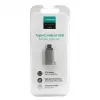 Joyroom USB-C Męski na USB-A Żeński Adapter Mini S-H151 Srebrny