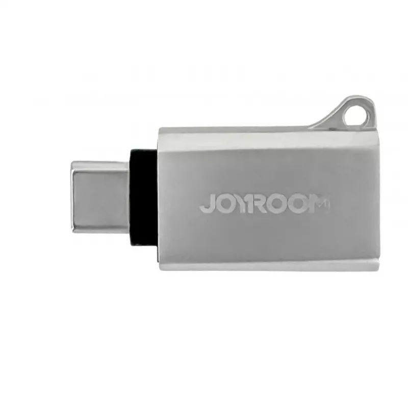 Joyroom USB-C Męski na USB-A Żeński Adapter Mini S-H151 Srebrny