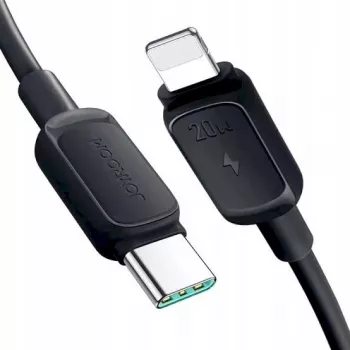 JOYROOM USB-C do Lightning Kabel Multi-Color Series A14, 20W, 480 Mbps, 1.2 m, Czarny (S-CL020A111B)