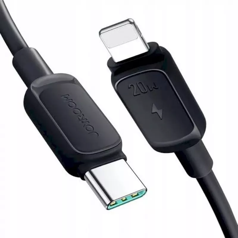 JOYROOM USB-C do Lightning Kabel Multi-Color Series A14, 20W, 480 Mbps, 1.2 m, Czarny (S-CL020A111B)