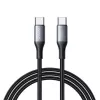 JOYROOM USB-C do USB-C Flash Series Cable A28 60W PD Fast Charging 480Mbps Data Sync 2m Czarny