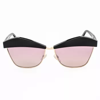 Okulary przeciwsłoneczne JPLUS Woman JP5076-01 - Acetatowa kwadratowa oprawka - Ochrona UV400 - 58/13/145 mm