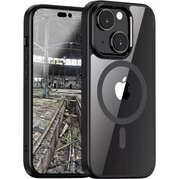 JT Berlin BackCase Pankow Hybrid MagSafe etui dla Apple iPhone 13 - czarno-transparentne 10923