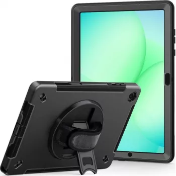 JT Berlin Rugged etui z podstawką i paskiem na rękę do Samsung Galaxy Tab A11+ 2025 czarny Bulk 30023