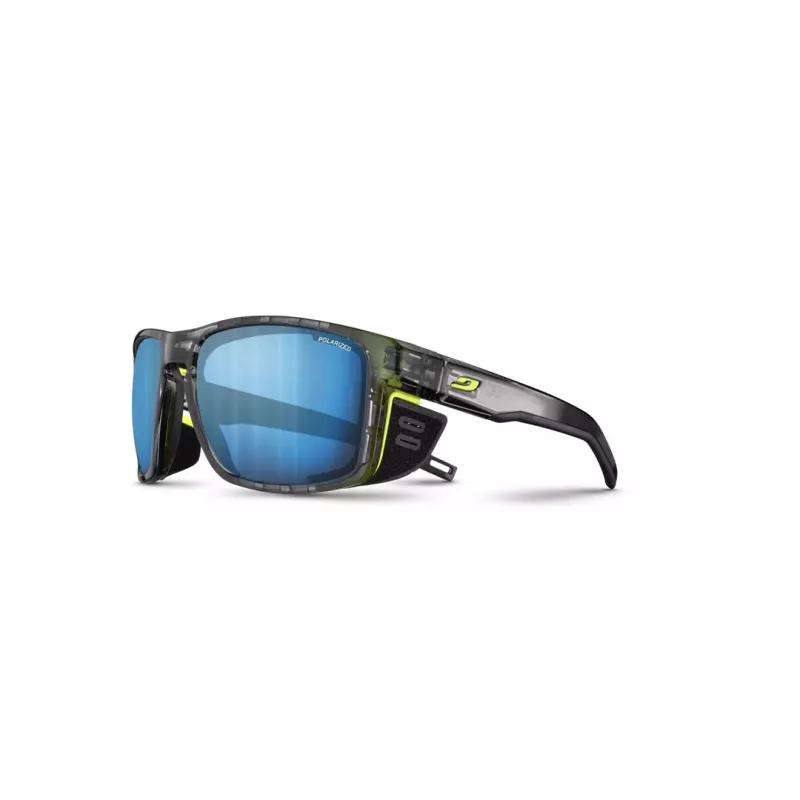 Okulary przeciwsłoneczne Julbo Shield M Ocean Master - soczewki Spectron 3CF, kategoria 3, zdejmowane osłony boczne