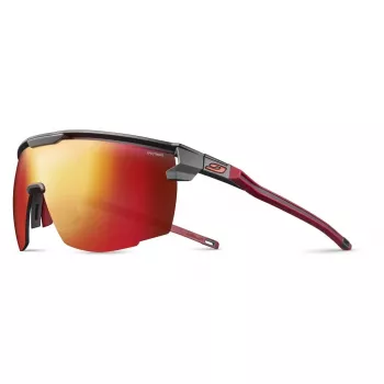 Okulary przeciwsłoneczne Julbo Ultimate SP3CF - soczewki Spectron 3 CF, kategoria 3, oprawka czarno-czerwona