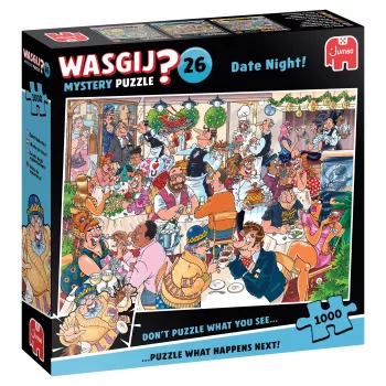Jumbo Spiele GmbH Wasgij Mystery 26: Date Night 1000-elementowe puzzle JUM00592