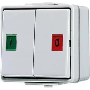 JUNG 639W Wkład przycisku dzwonkowego, 1-biegunowy NO, 10A 250V, biały