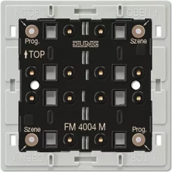 JUNG FM4004M Bezprzewodowy moduł nadajnika ściennego, 4-kanałowy, EnOcean 868,3 MHz, bezbateryjny