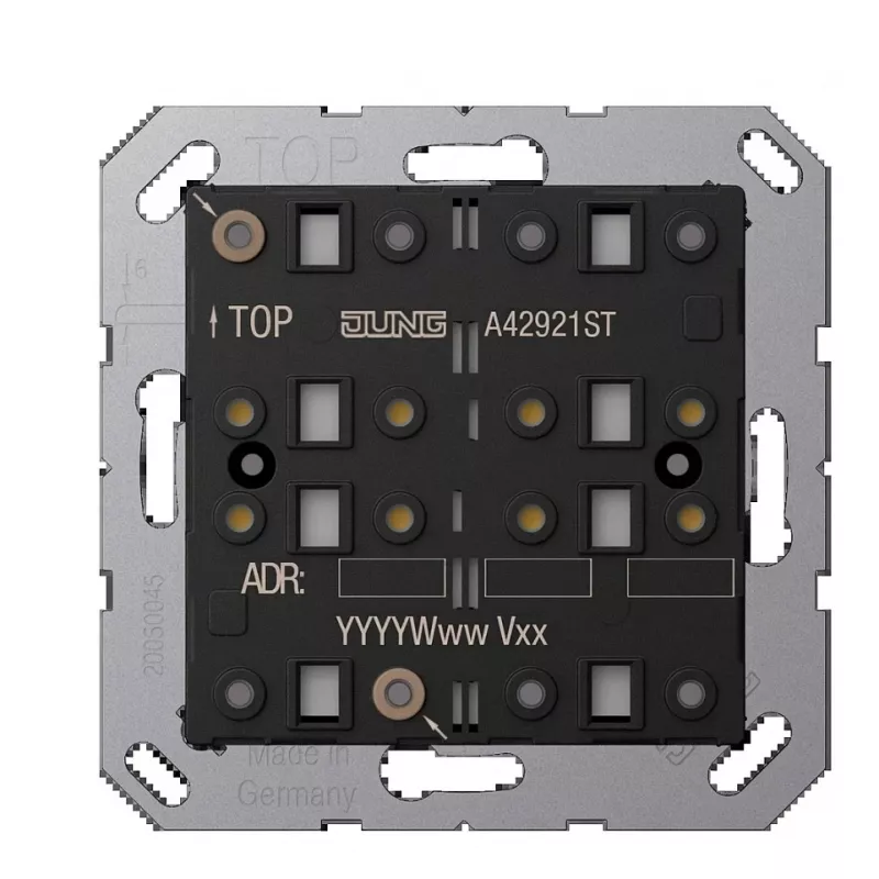 JUNG KNX Push-button Sensor Module A 4292 1ST, 2-gang, F40, Secure, Series AS/A