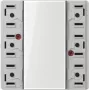 JUNG LS 5073 TSM Wkład przycisku dzwonkowego, 3-krotny, 10A 250V, biały alpejski