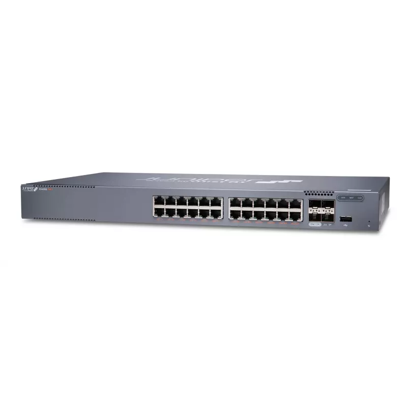 Juniper EX Series EX4000-24P Switch - L3 Managed - 24 Porty Gigabit PoE+ - 4x 10GbE SFP+ Uplinki - Rackmount 1U